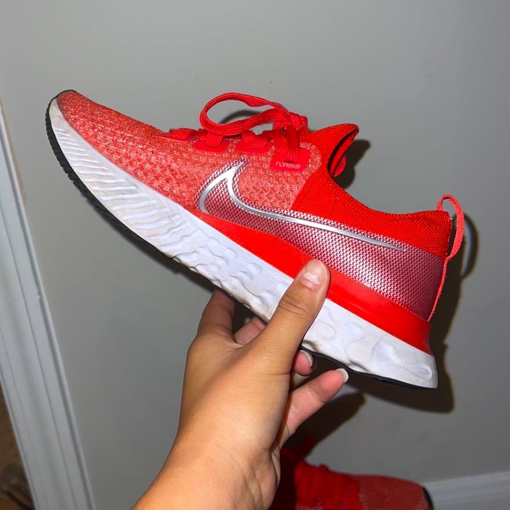 Women’s Nike React Infinity Run Flyknit Running Shoes Chile Red